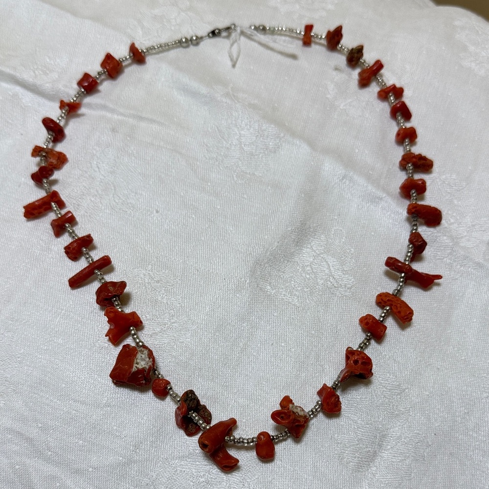 Elegant Red Coral Necklace